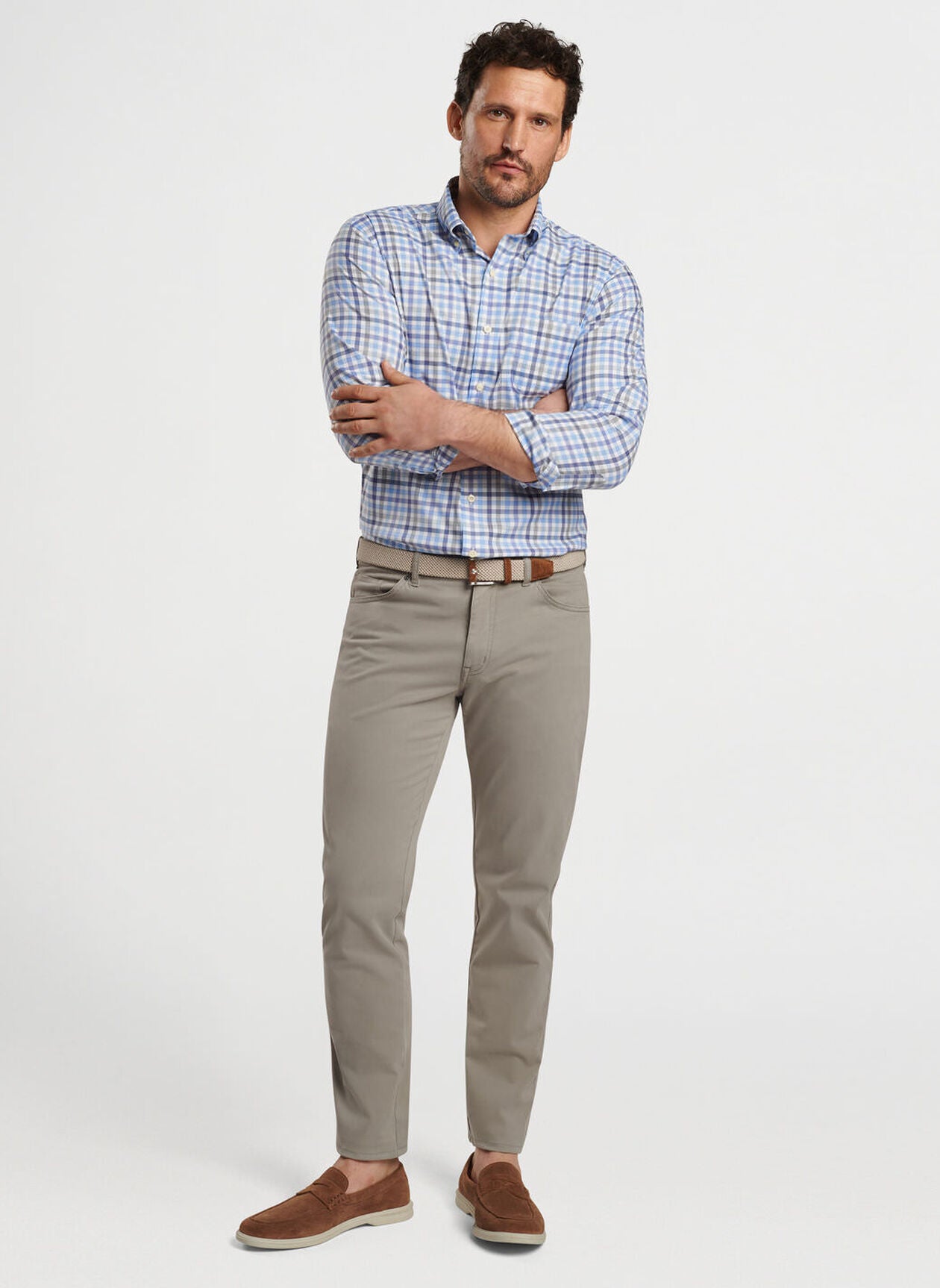 Peter Millar Signature Sateen Five-Pocket Pant - Gale