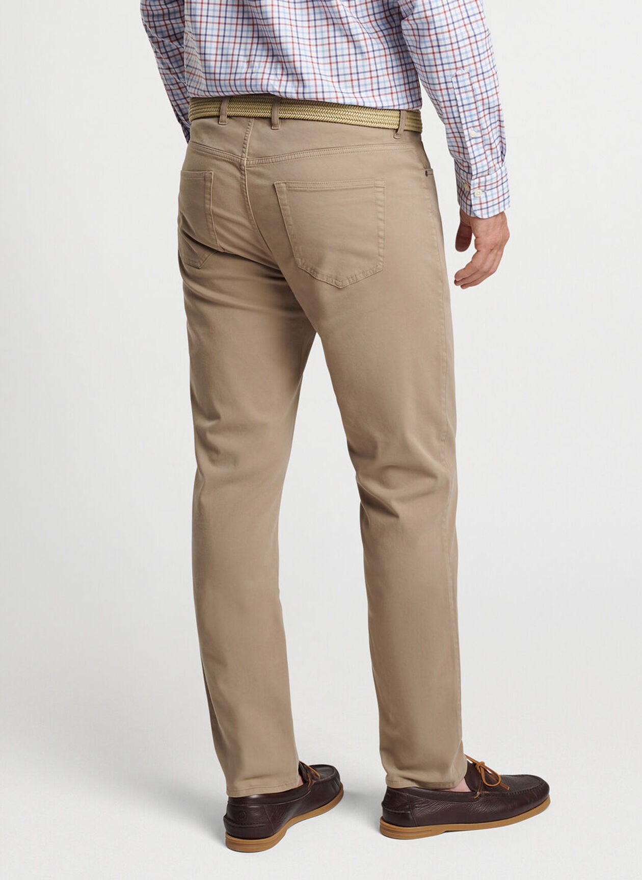 Peter Millar Signature Sateen Five-Pocket Pant - Grain