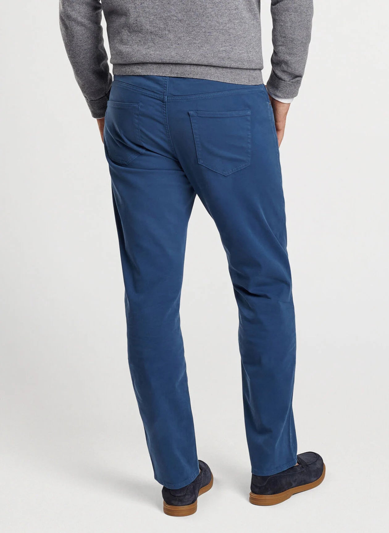 Peter Millar Signature Sateen Five-Pocket Pant - Navy