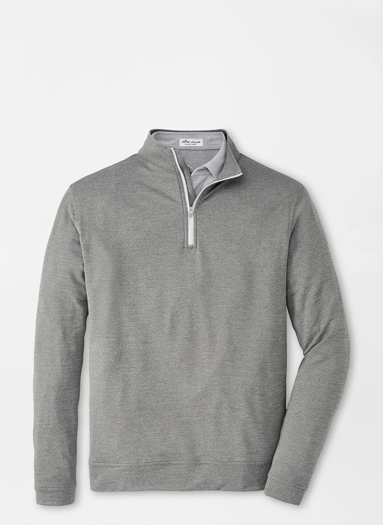 Perth Mélange Performance Quarter-Zip by Peter Millar - Smoke