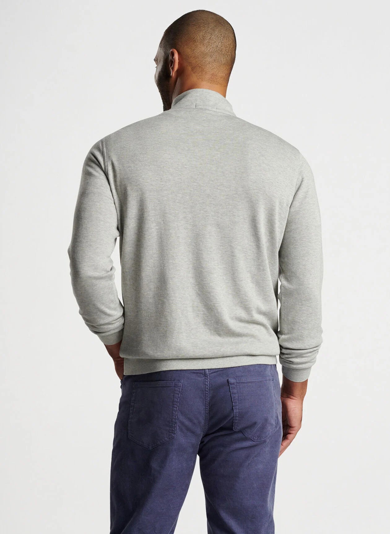 Crown Comfort Pullover by Peter Millar - Light Grey