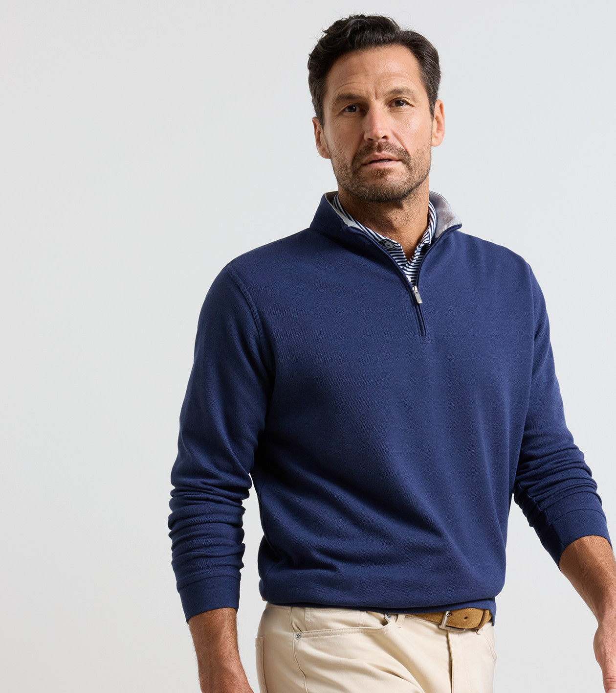 Crown Comfort Pullover by Peter Millar - Navy