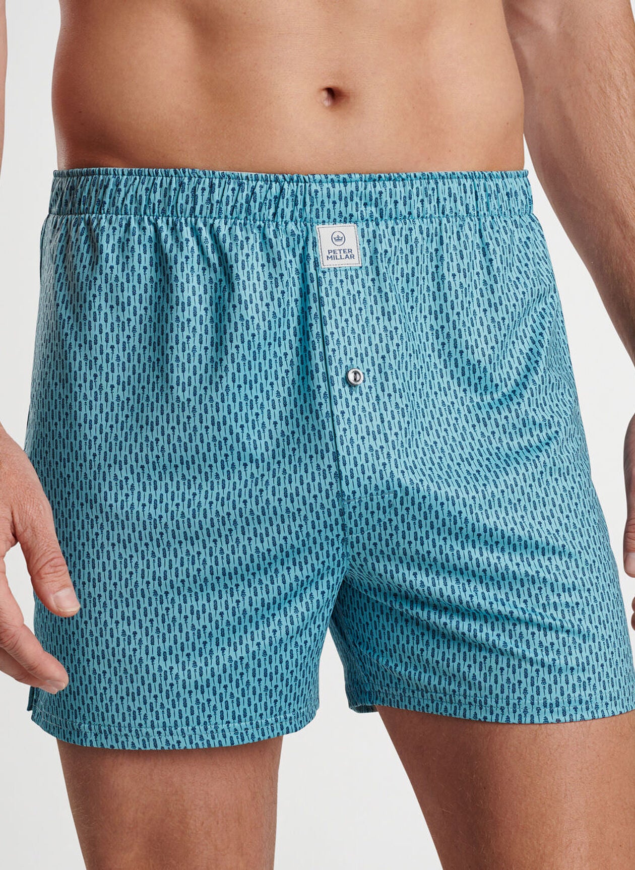 Peter Millar - Lavender Fields Performance Boxer Short - Cyan