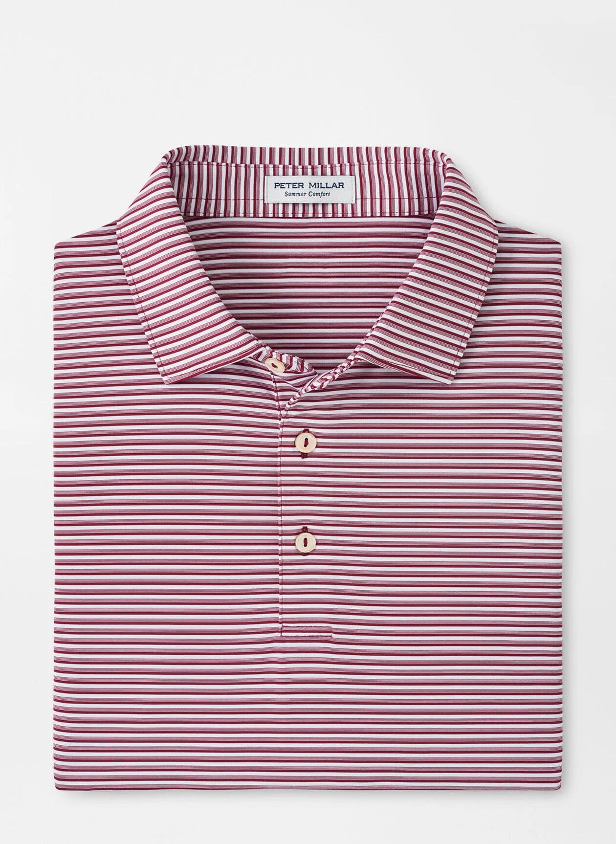 Cedar Performance Jersey Polo by Peter Millar - Pomegranate