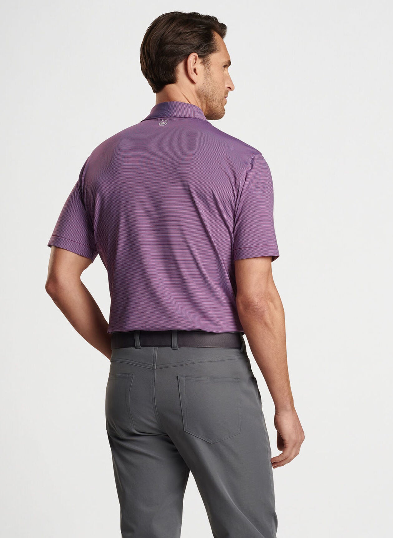 Jubilee Performance Jersey Polo by Peter Millar - Pomegranate