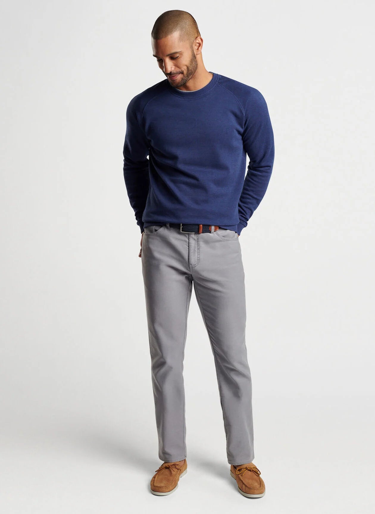 Crown Comfort Knit Crew by Peter Millar - Navy