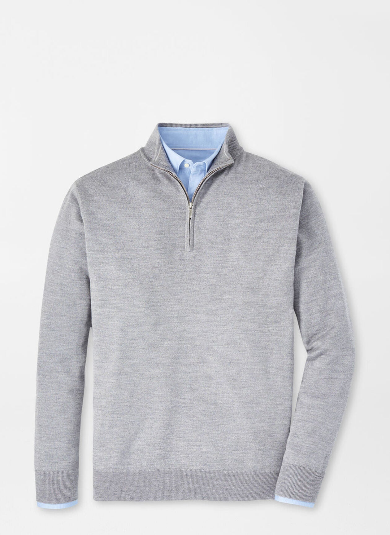 Autumn Crest Quarter-Zip by Peter Millar - British Grey