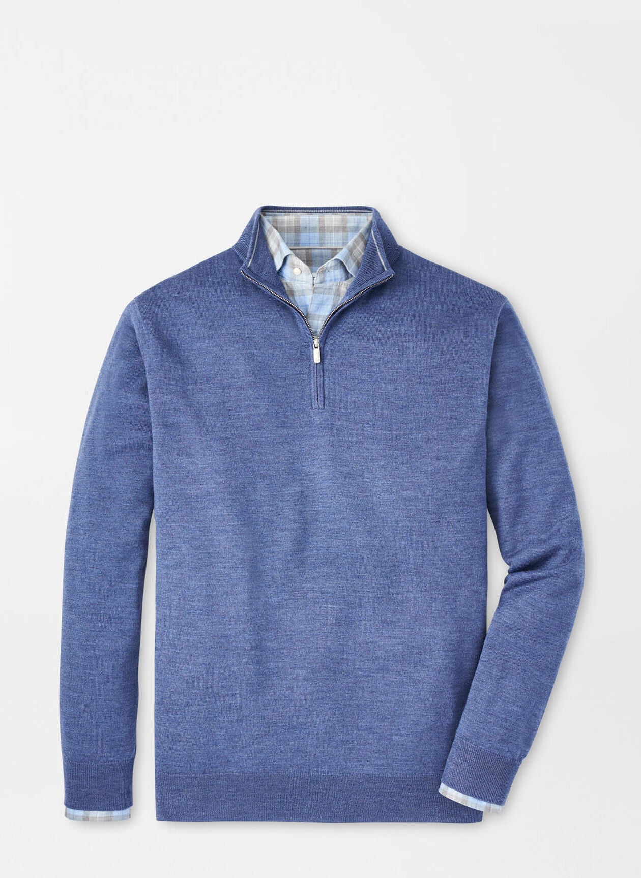 Autumn Crest Quarter-Zip by Peter Millar - Ocean Blue