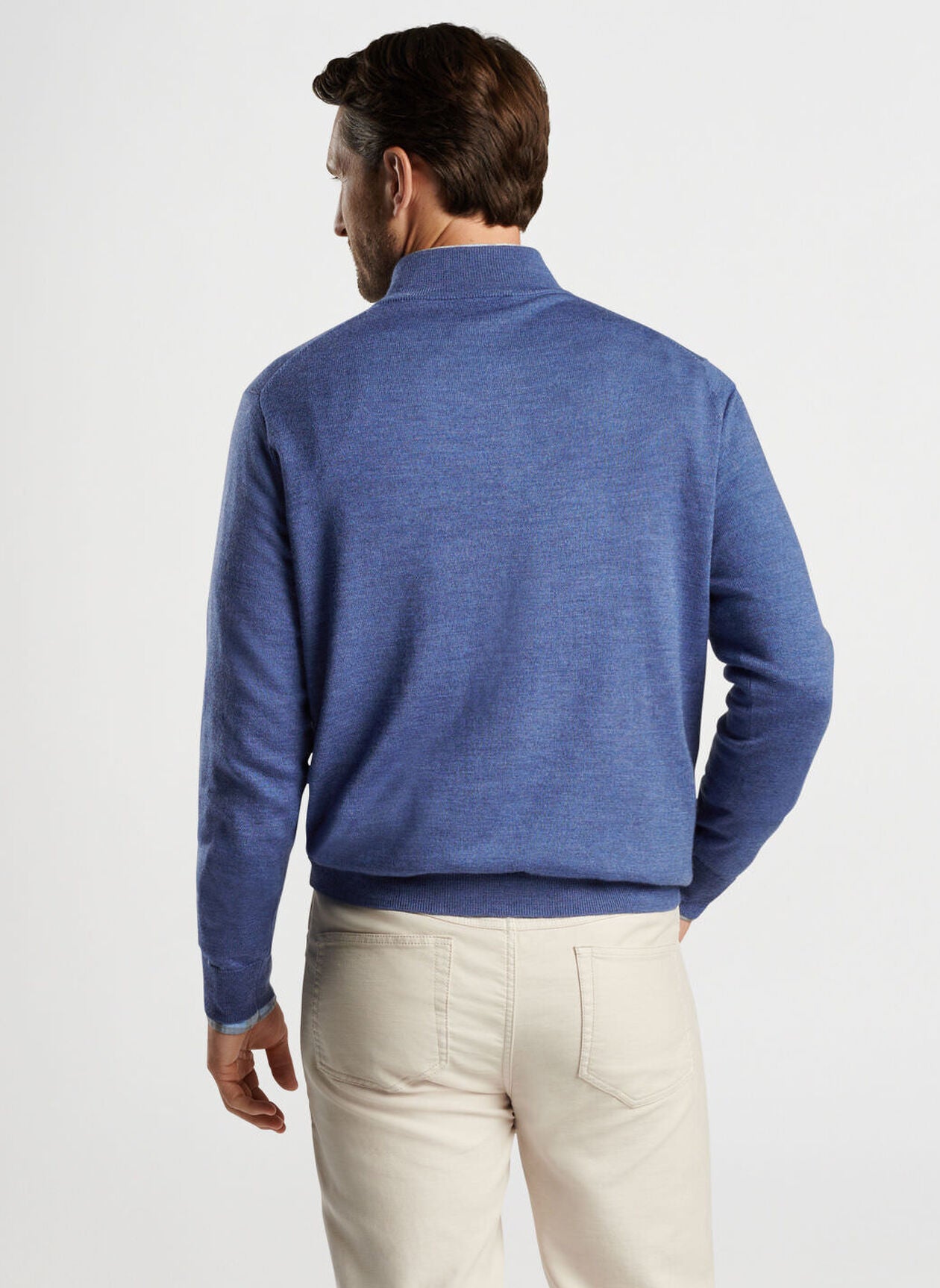 Autumn Crest Quarter-Zip by Peter Millar - Ocean Blue