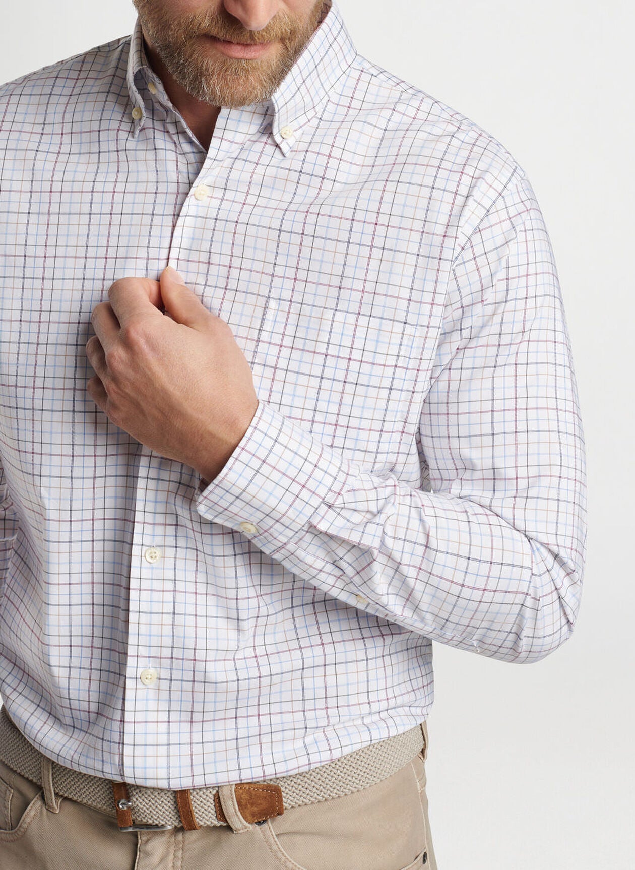 Sydney Crown Lite Cotton-Stretch Sport Shirt by Peter Millar