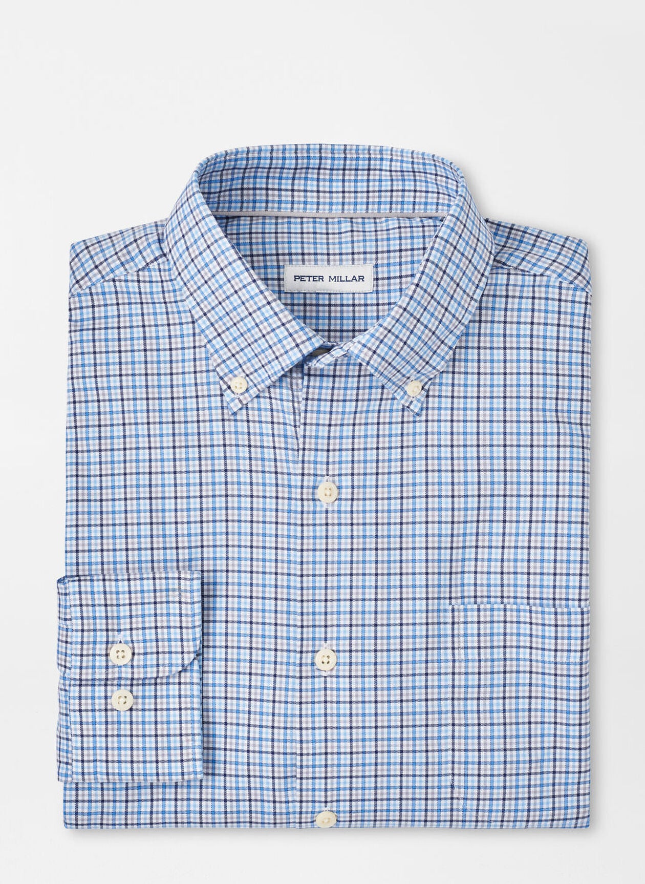 Albert Crown Lite Cotton-Stretch Sport Shirt by Peter Millar - Galaxy