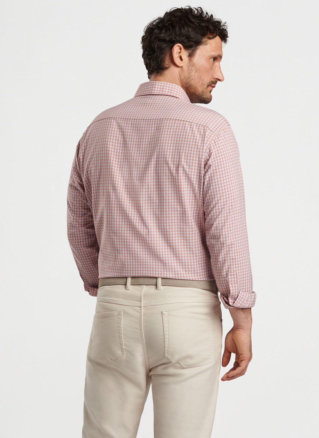 Peter Millar - Murray Performance Poplin Sport Shirt - Burnt Orange