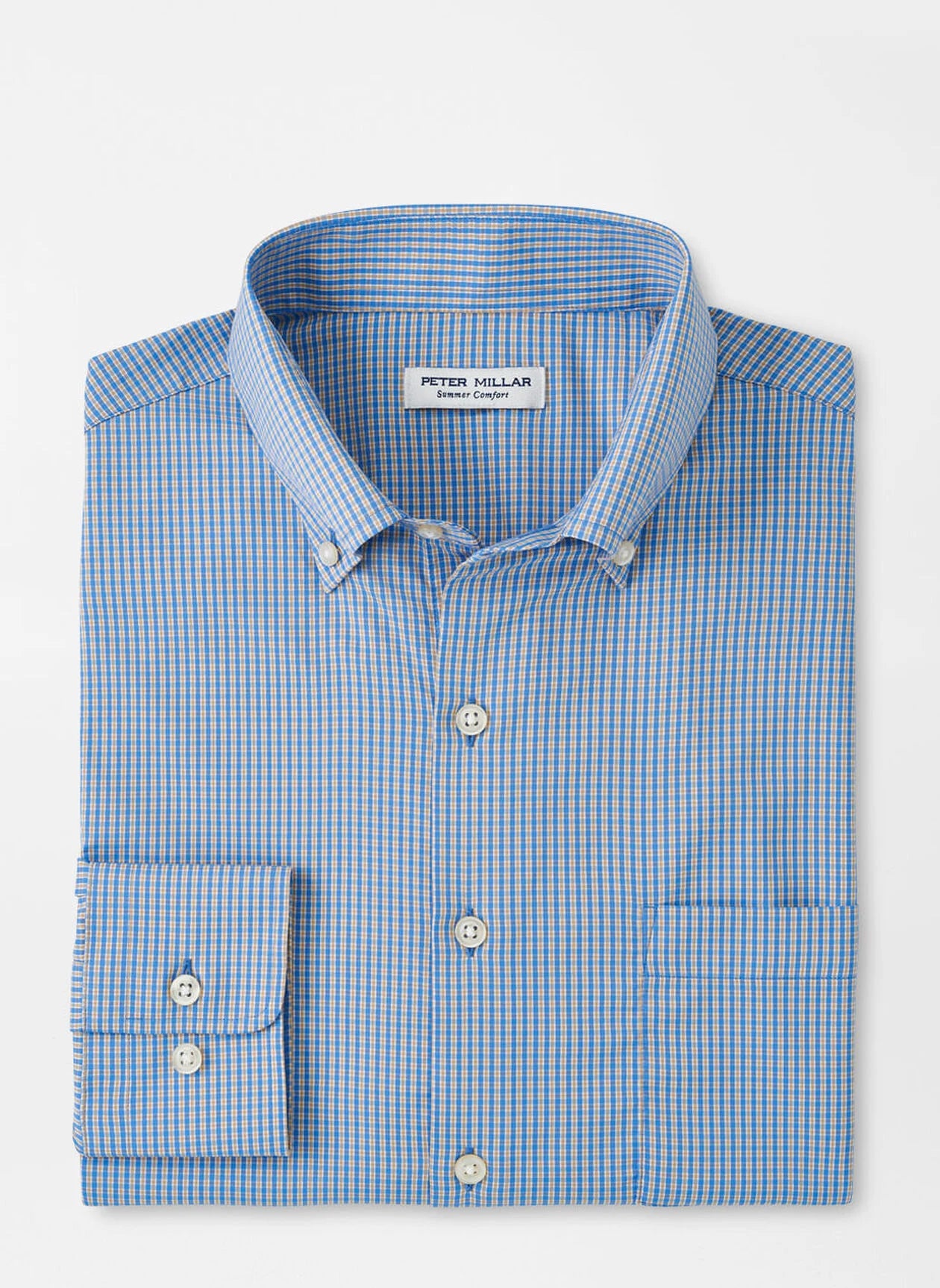 Barrie Performance Twill Sport Shirt by Peter Millar - Regatta Blue