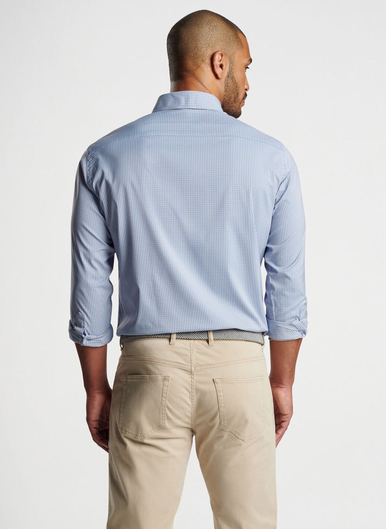 Barrie Performance Twill Sport Shirt by Peter Millar - Regatta Blue