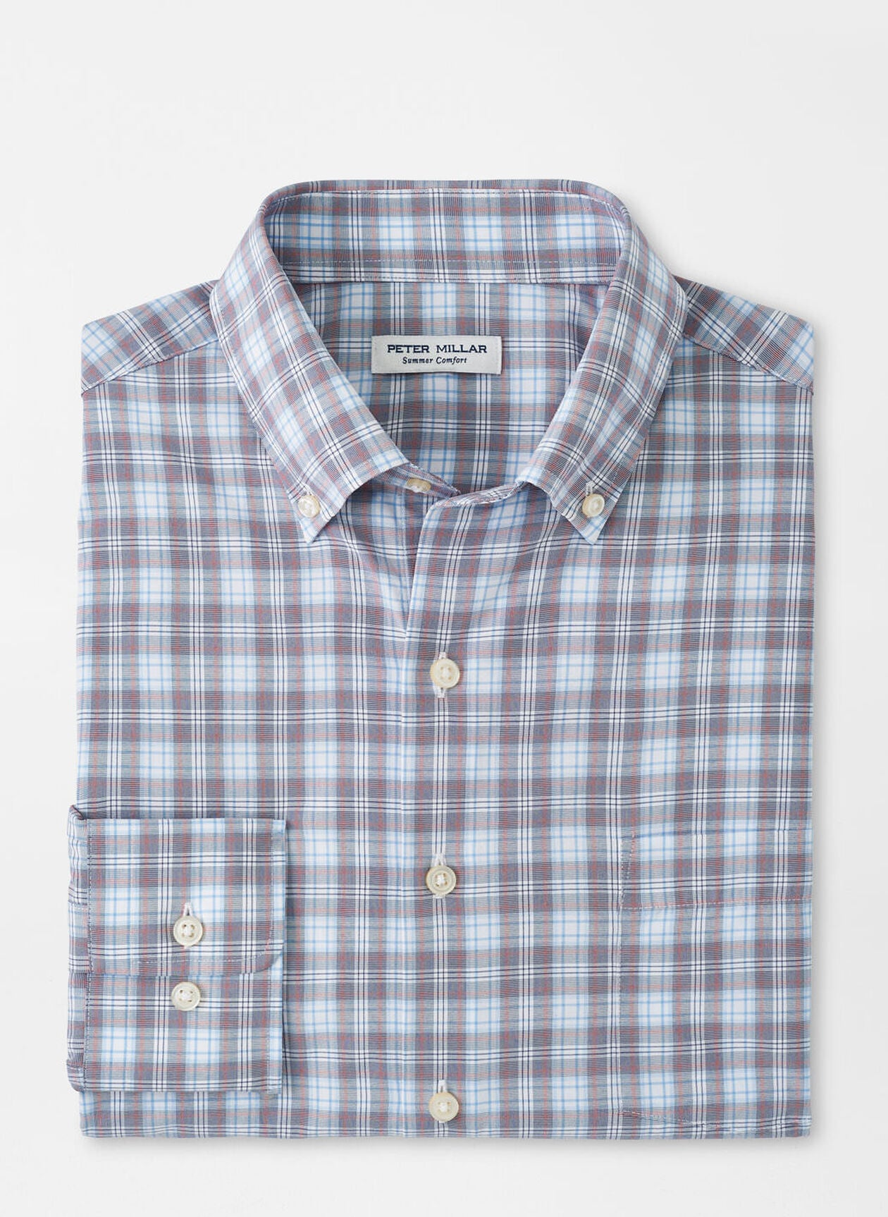 Watson Performance Poplin Sport Shirt by Peter Millar - Galaxy