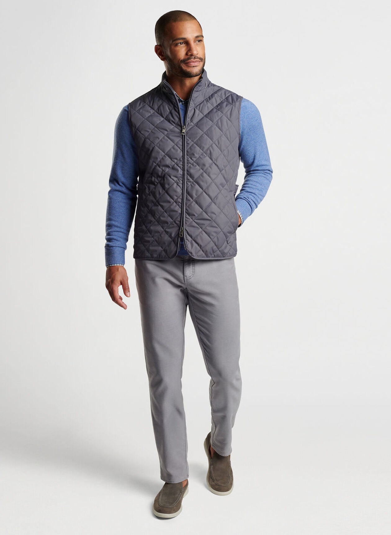 Essex Vest by Peter Millar - Iron