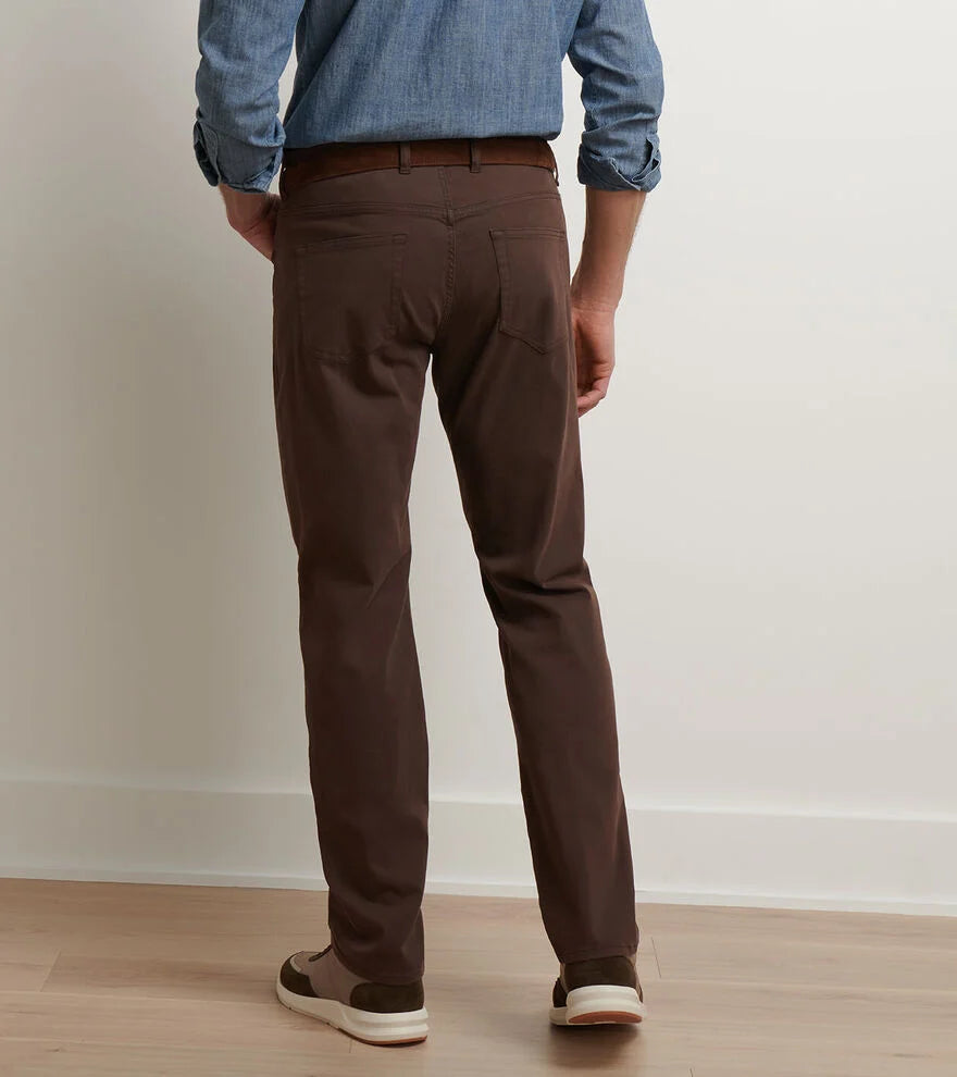 Signature Sateen Five-Pocket Pant by Peter Millar - French Press
