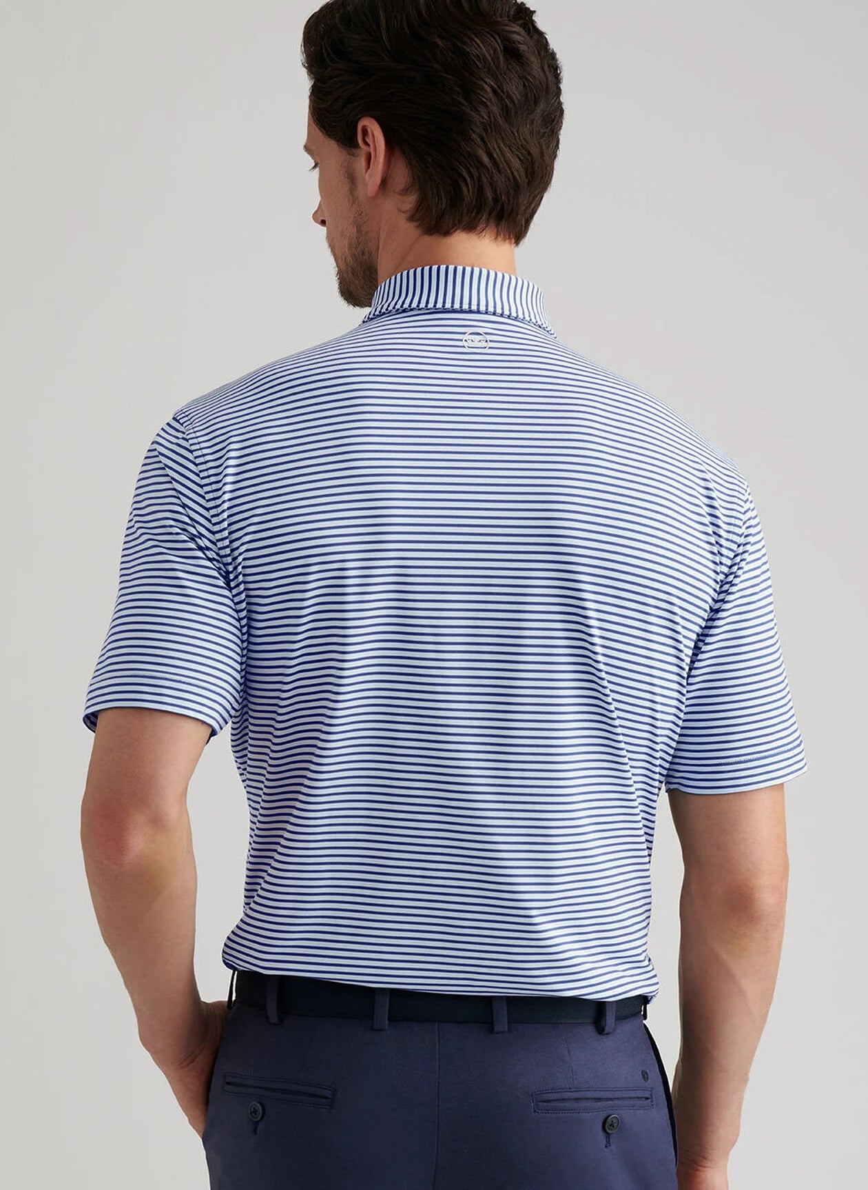 Culver Performance Jersey Polo by Peter Millar - Sports Navy