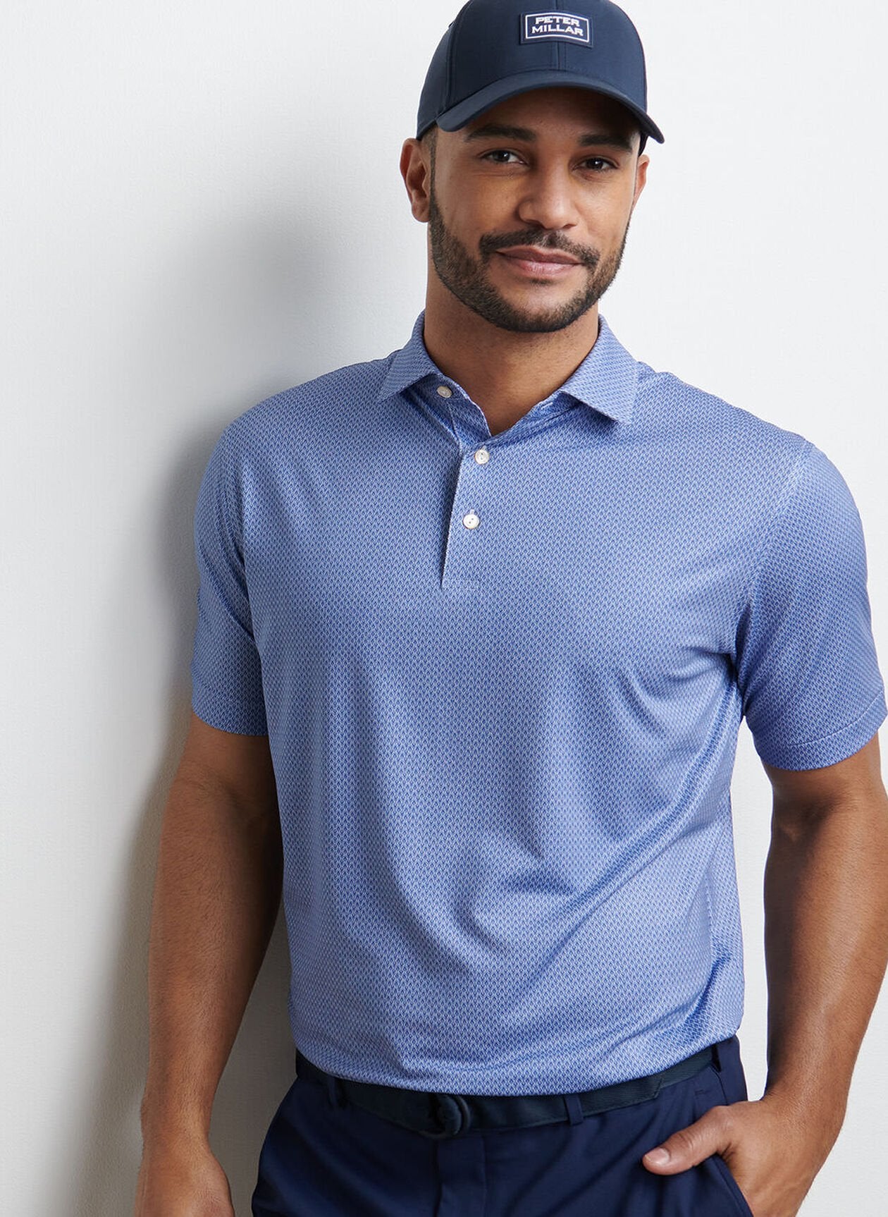 Abbott Performance Jersey Polo by Peter Millar - White