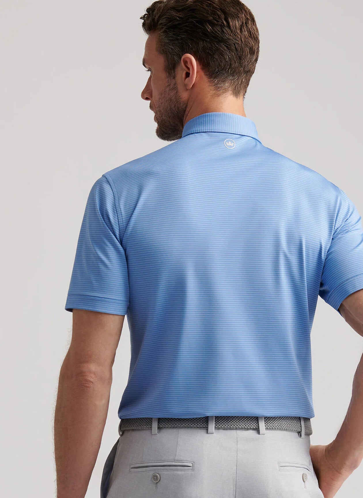 Highland Performance Jersey Polo by Peter Millar - Evening Tide