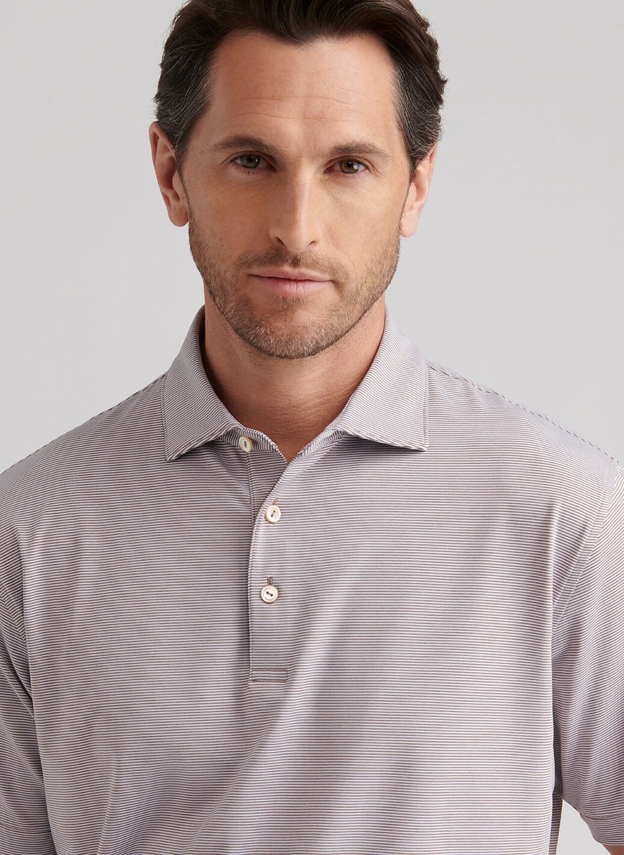 Jubilee Performance Jersey Polo by Peter Millar - Poplar Brown