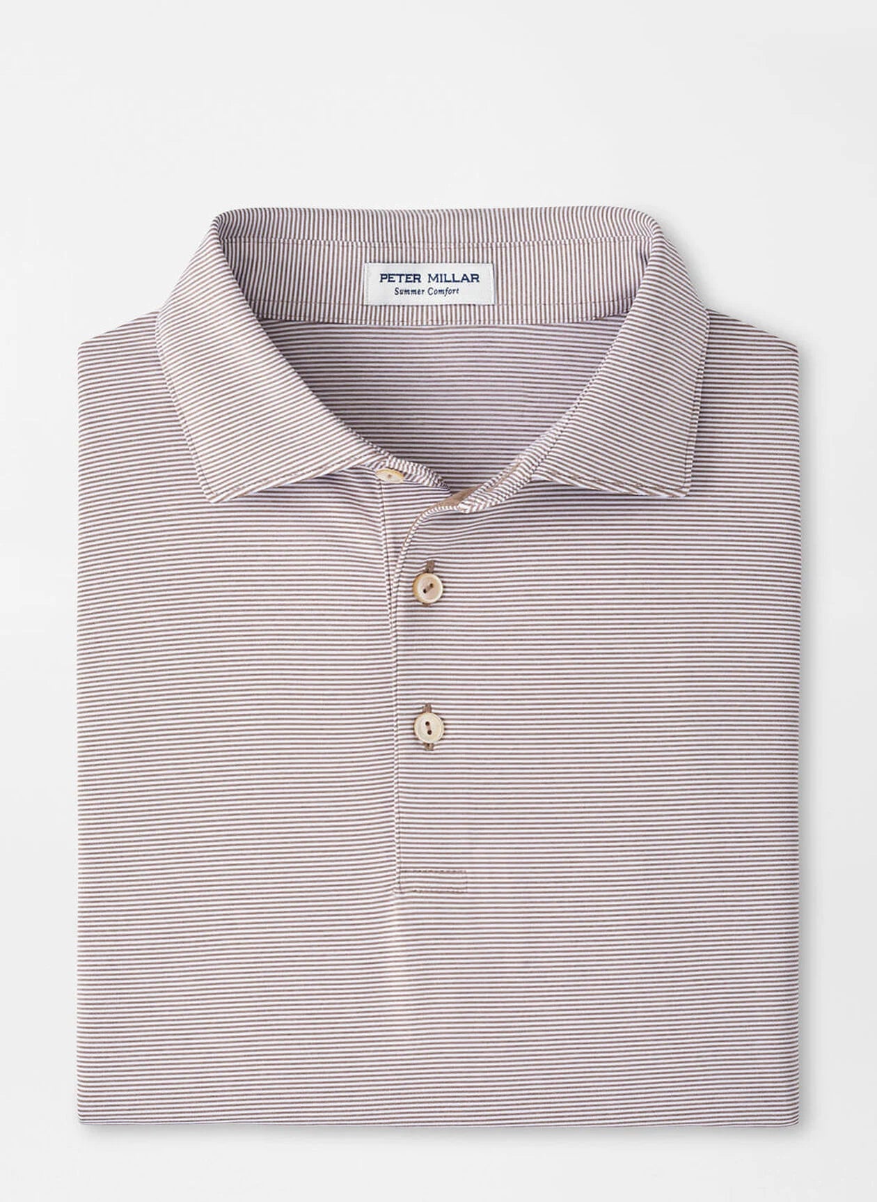 Jubilee Performance Jersey Polo by Peter Millar - Poplar Brown