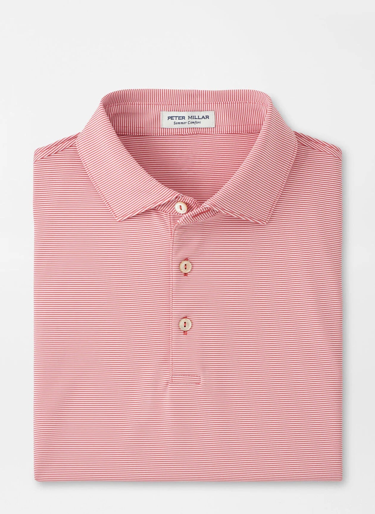 Jubilee Performance Jersey Polo by Peter Millar - Tango Pink