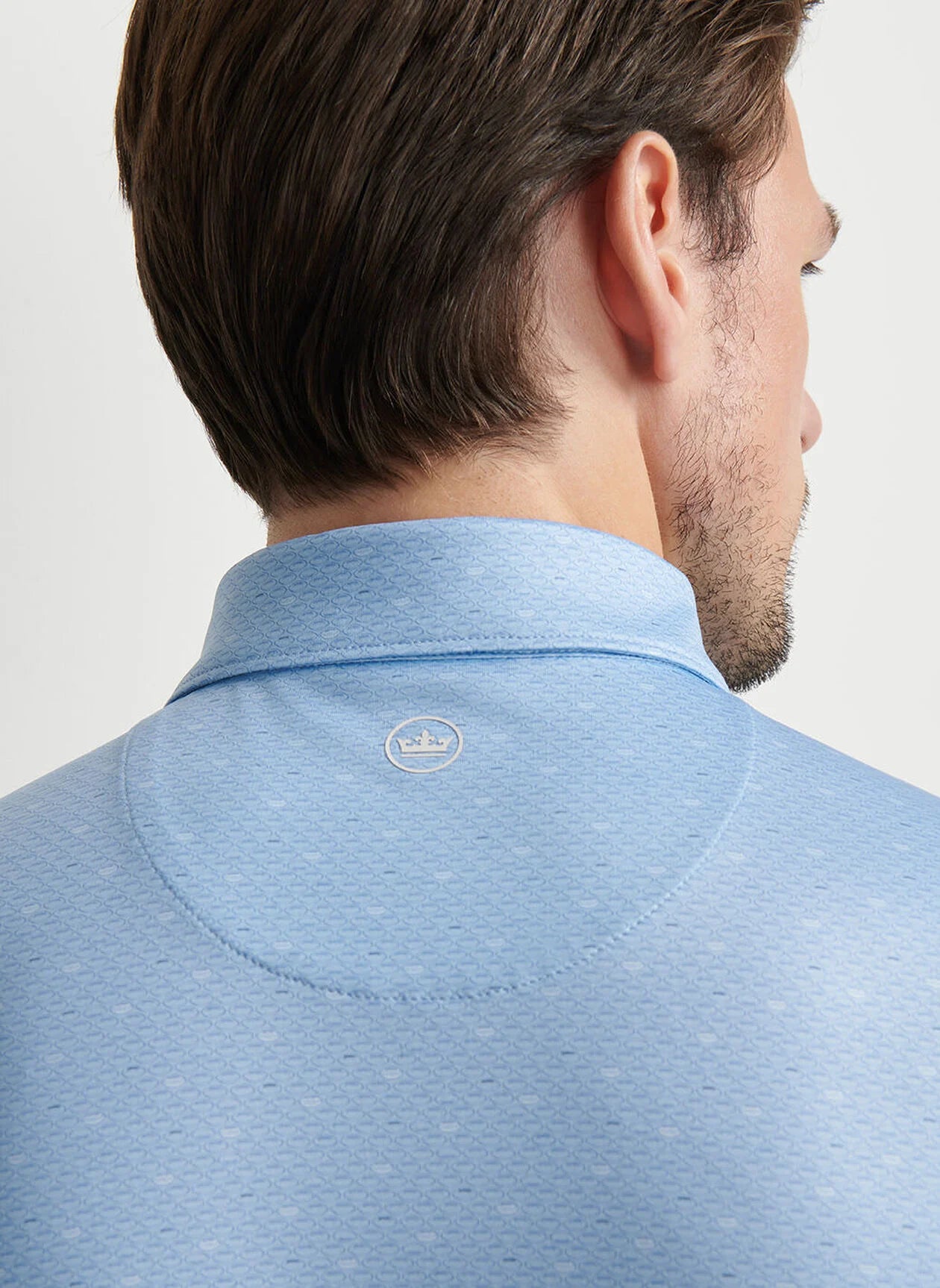 Fall Football Performance Jersey Polo by Peter Millar - Cottage Blue