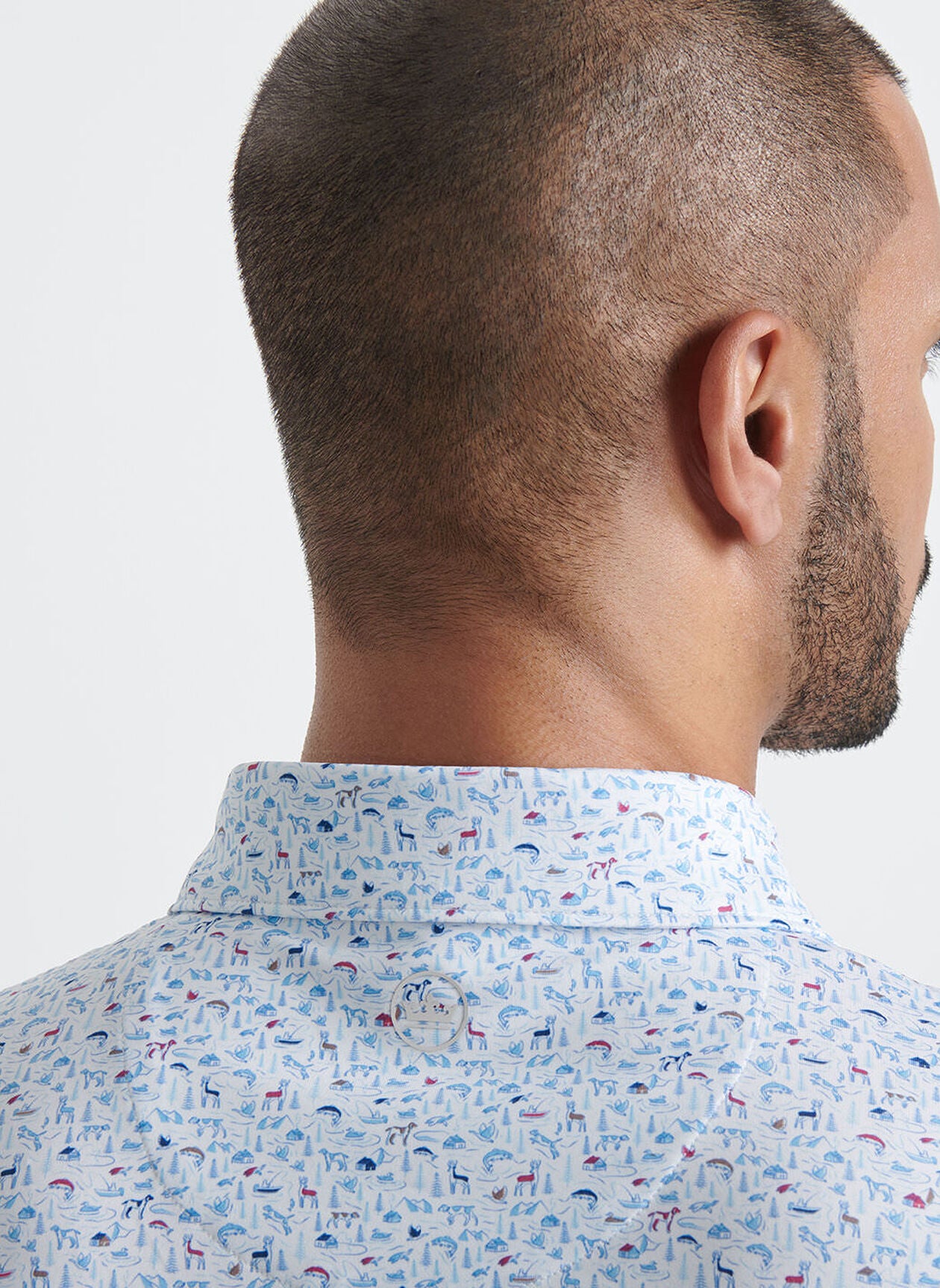 On The Hunt Performance Jersey Polo by Peter Millar - White