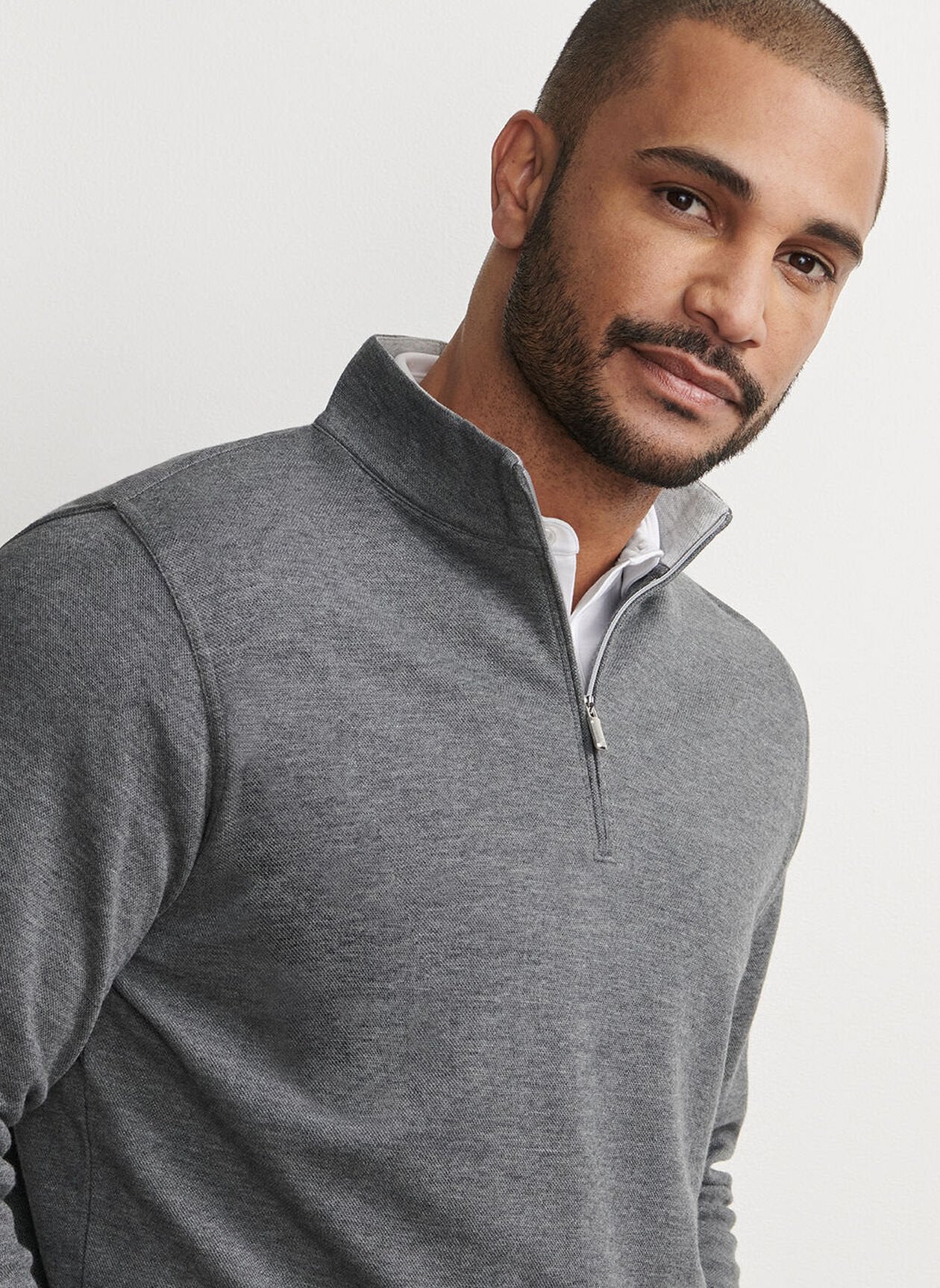 Crown Comfort Pullover by Peter Millar - Charcoal