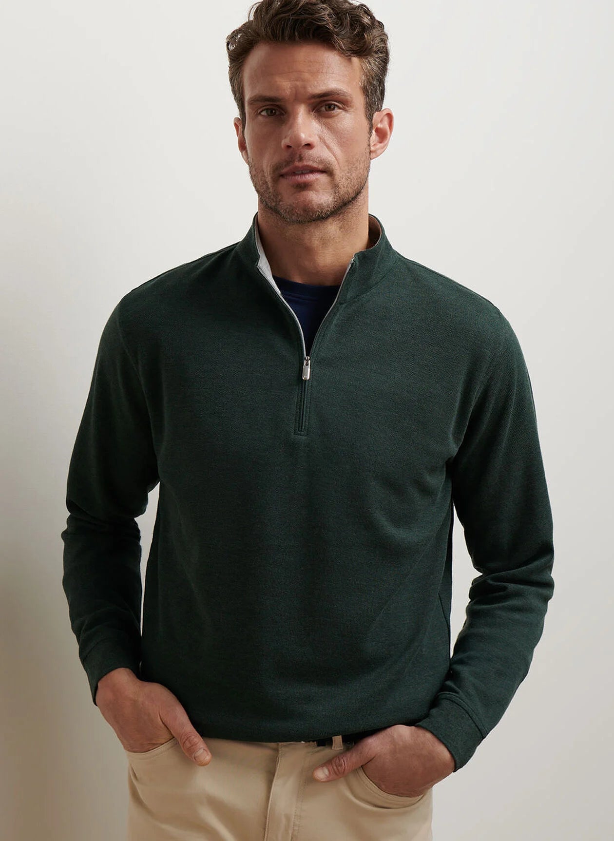 Crown Comfort Pullover by Peter Millar - Deep Verdant