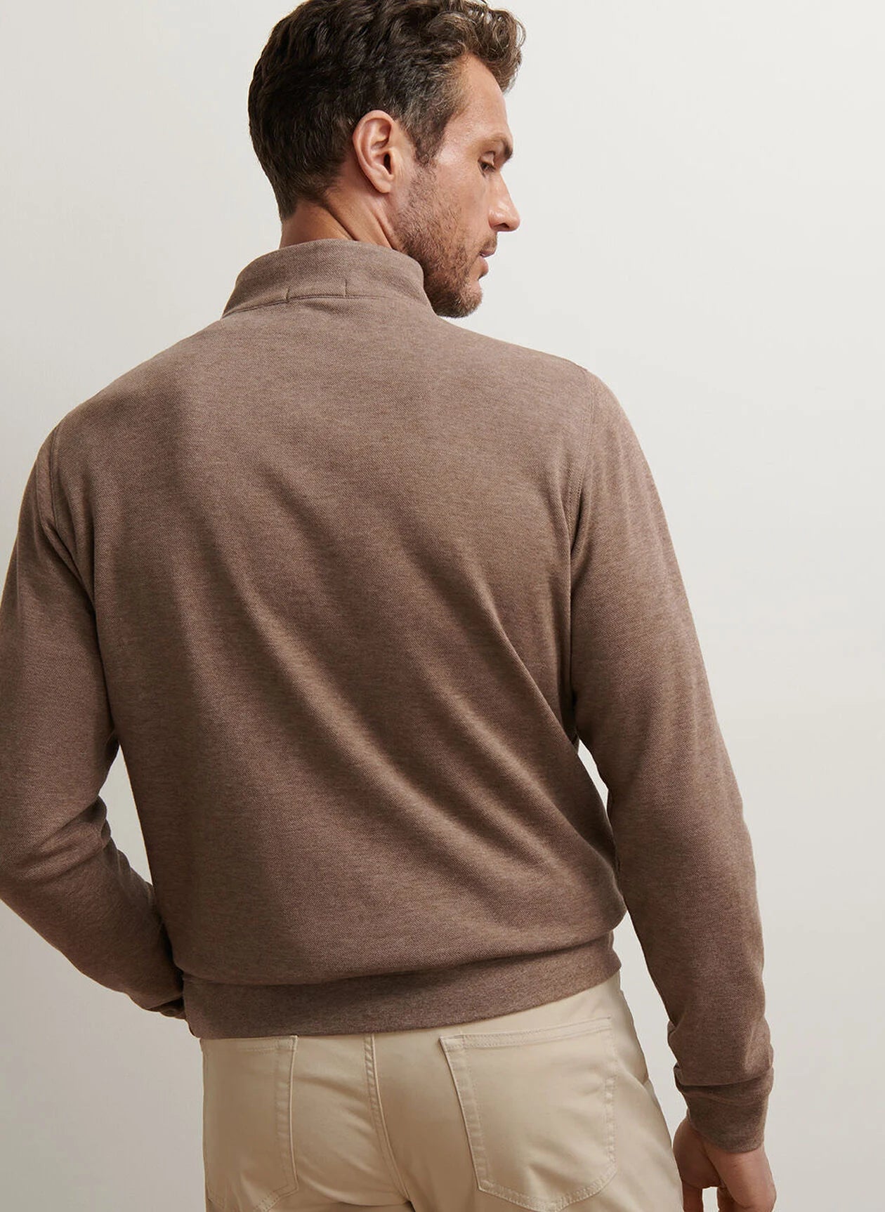 Crown Comfort Pullover by Peter Millar - Poplar Brown
