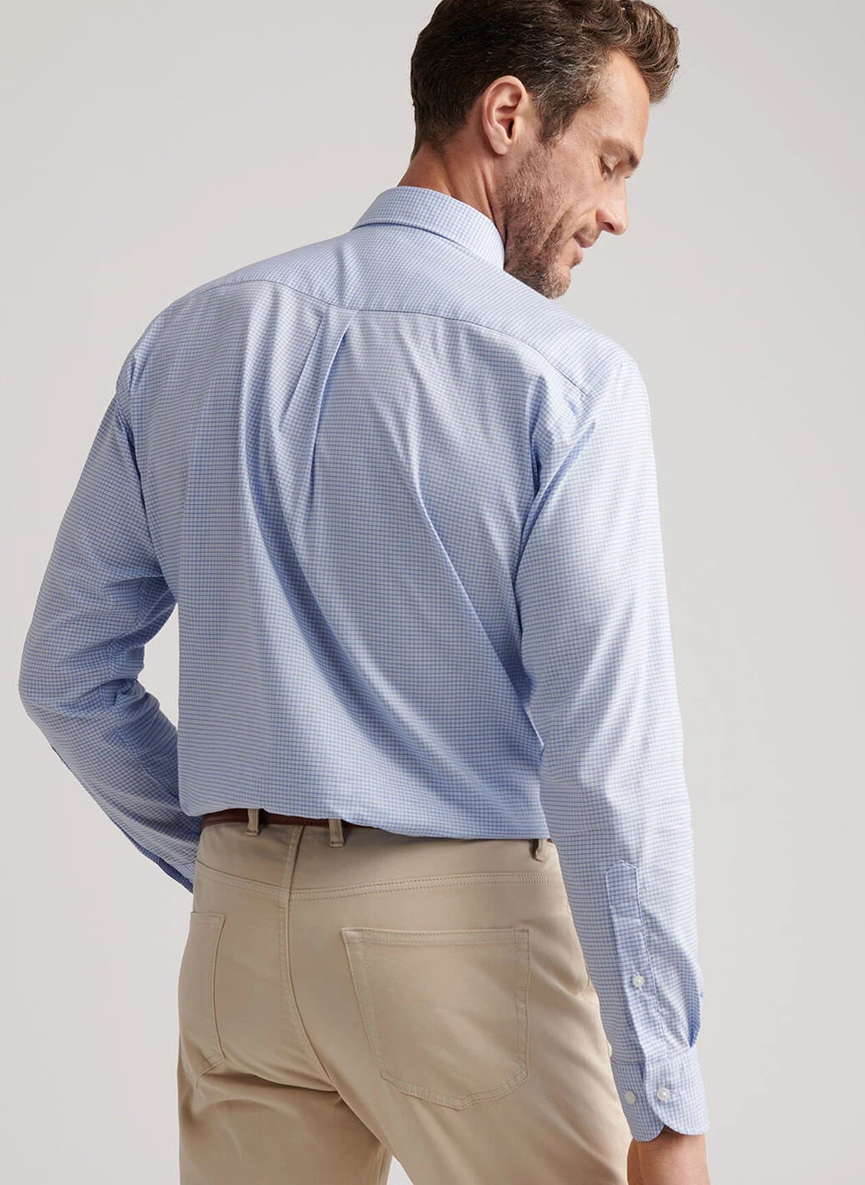 Jackson Crown Lite Cotton-Stretch Sport Shirt by Peter Millar - Ruddy Blue