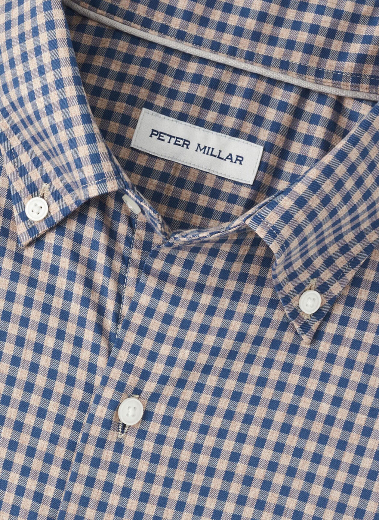 Conway Crown Lite Cotton-Stretch Sport Shirt by Peter Millar - Poplar Brown