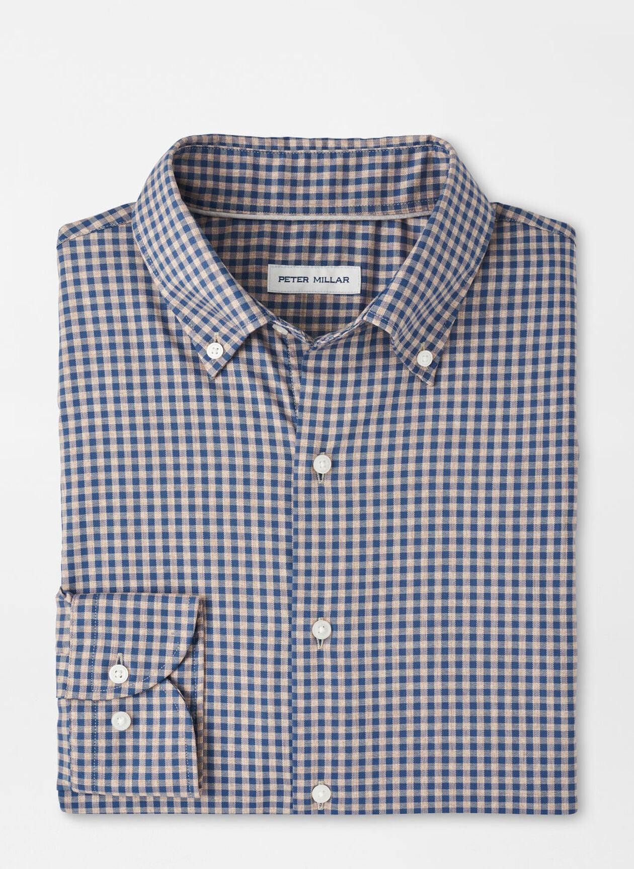 Conway Crown Lite Cotton-Stretch Sport Shirt by Peter Millar - Poplar Brown