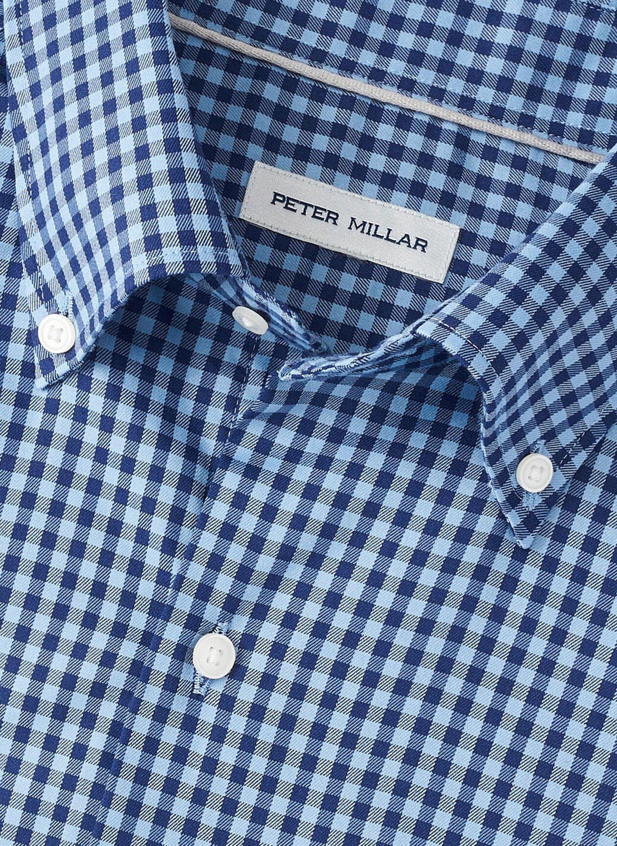 Conway Crown Lite Cotton-Stretch Shirt by Peter Millar - Rudy Blue