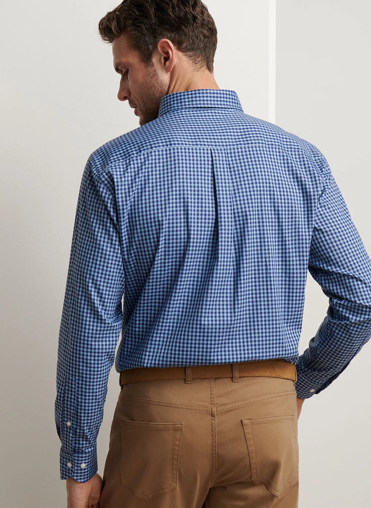 Conway Crown Lite Cotton-Stretch Shirt by Peter Millar - Rudy Blue