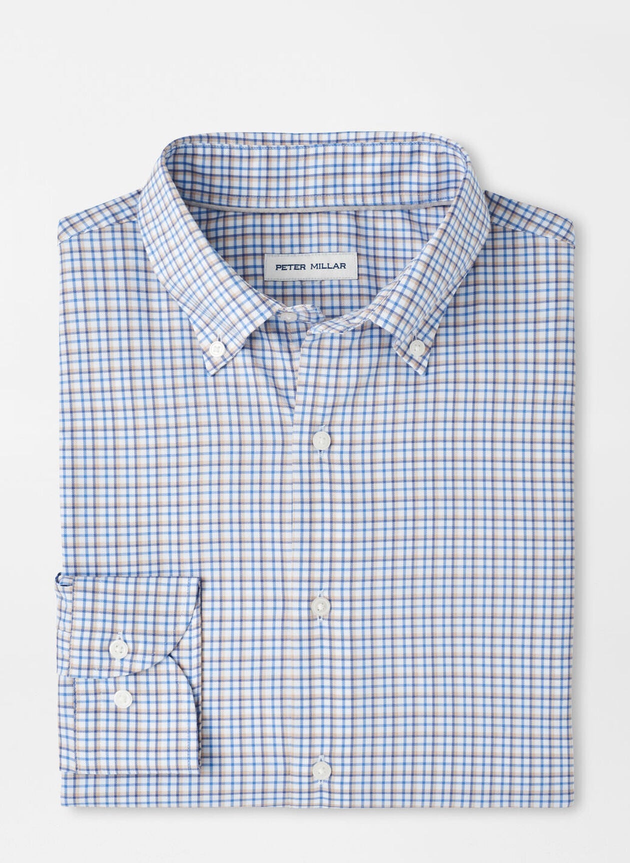 Julian Crown Lite Cotton-Stretch Shirt by Peter Millar - Evening Tide