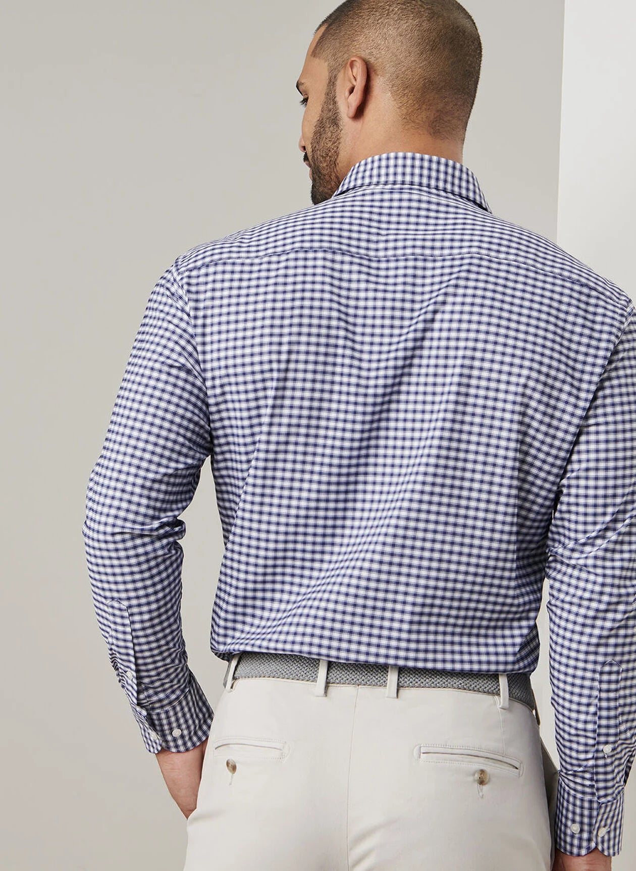 Fairbanks Performance Twill Sport Shirt by Peter Millar - Navy