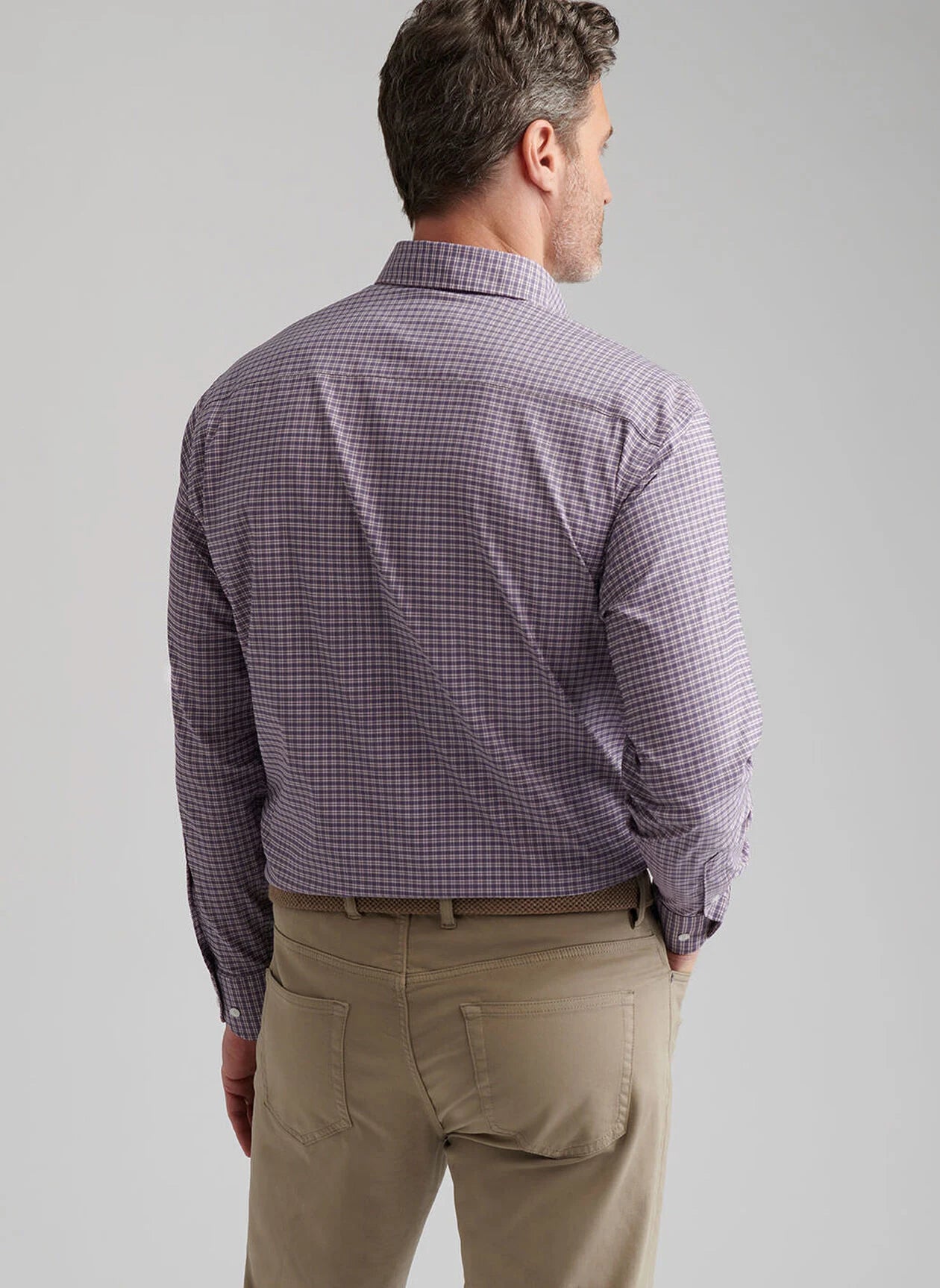 Petaluma Performance Twill Sport Shirt by Peter Millar - Parisian Fig