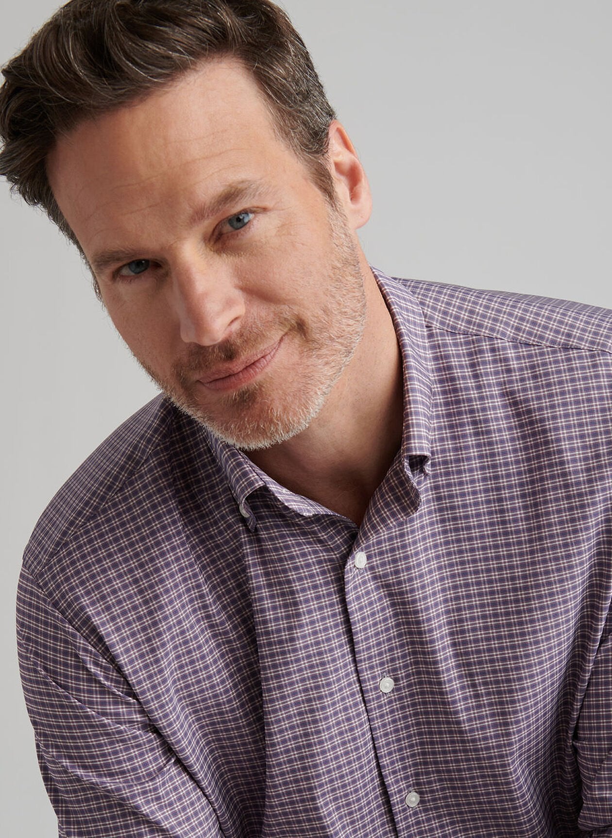 Petaluma Performance Twill Sport Shirt by Peter Millar - Parisian Fig