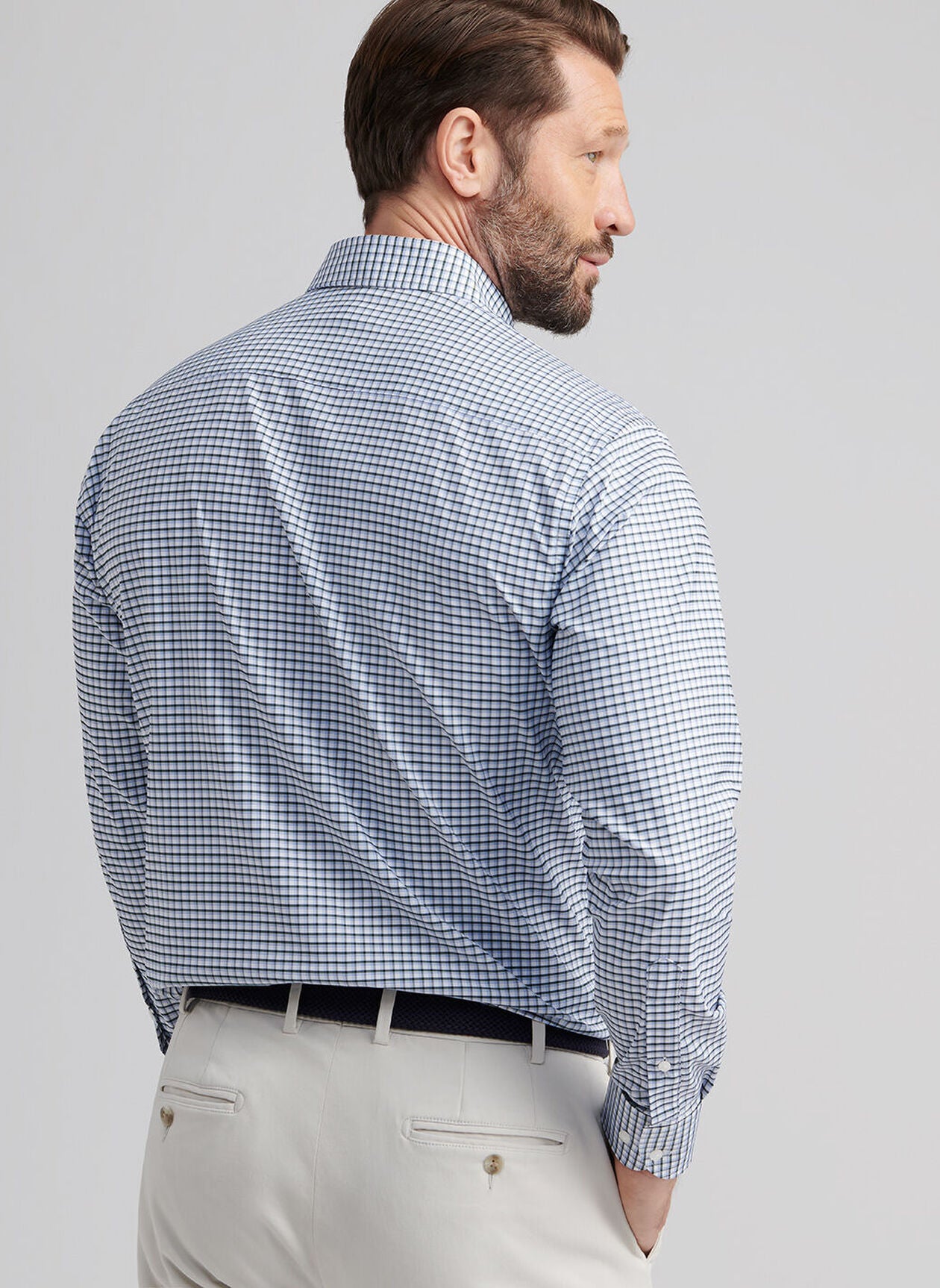 Cashiers Performance Twill Sport Shirt by Peter Millar - Deep Verdant