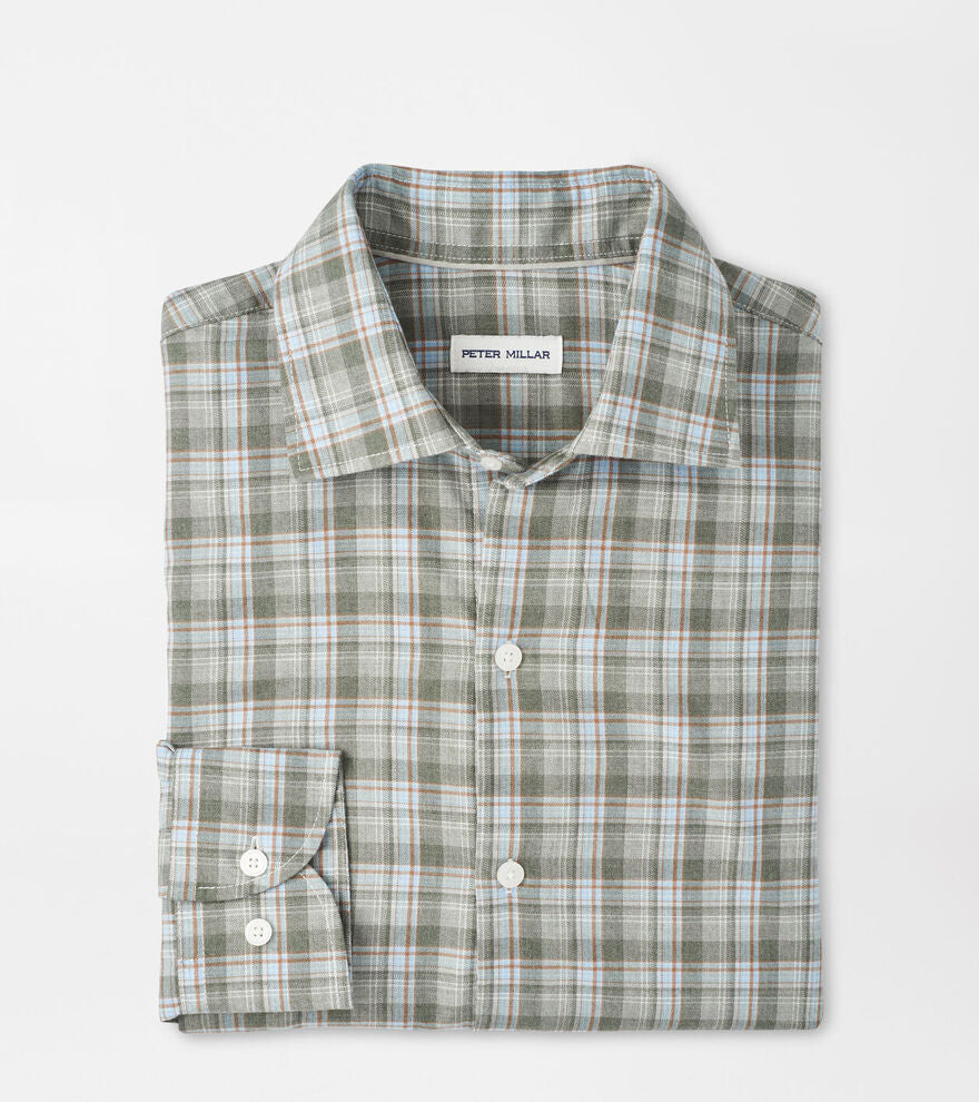 Whitecap Performance Flannel Sport Shirt by Peter Millar - Basil