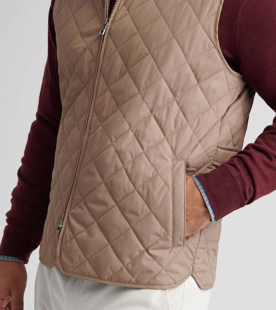 Essex Vest by Peter Millar - Poplar Brown