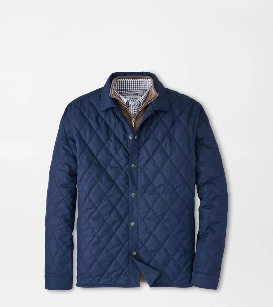 Brighton Shirt Jacket by Peter Millar - Navy