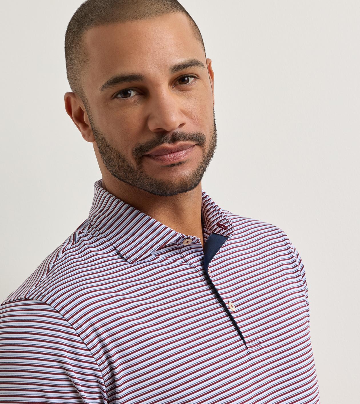Brooks Performance Jersey Polo by Peter Millar - Bordeaux