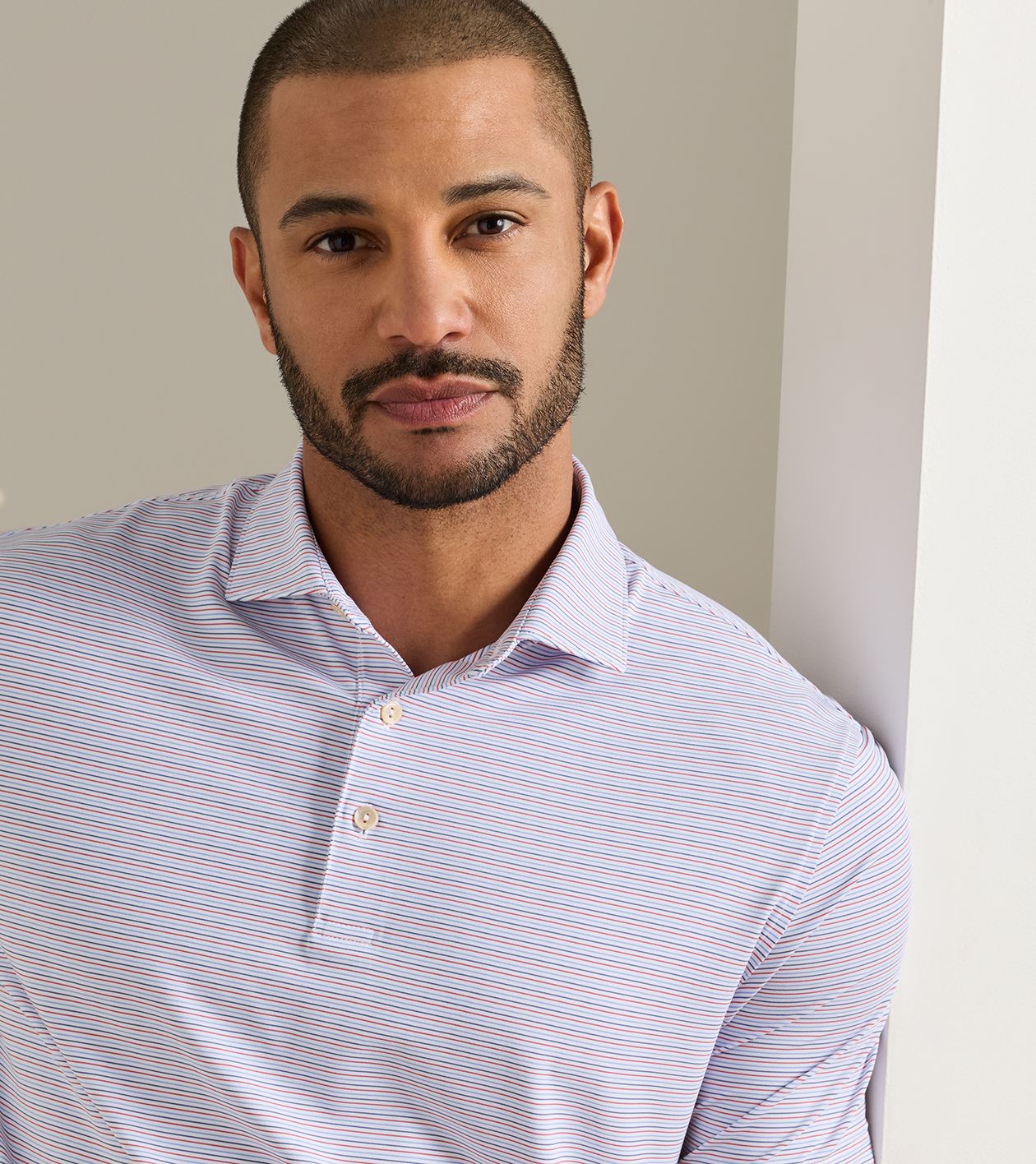 Pierce Performance Jersey Polo by Peter Millar - White