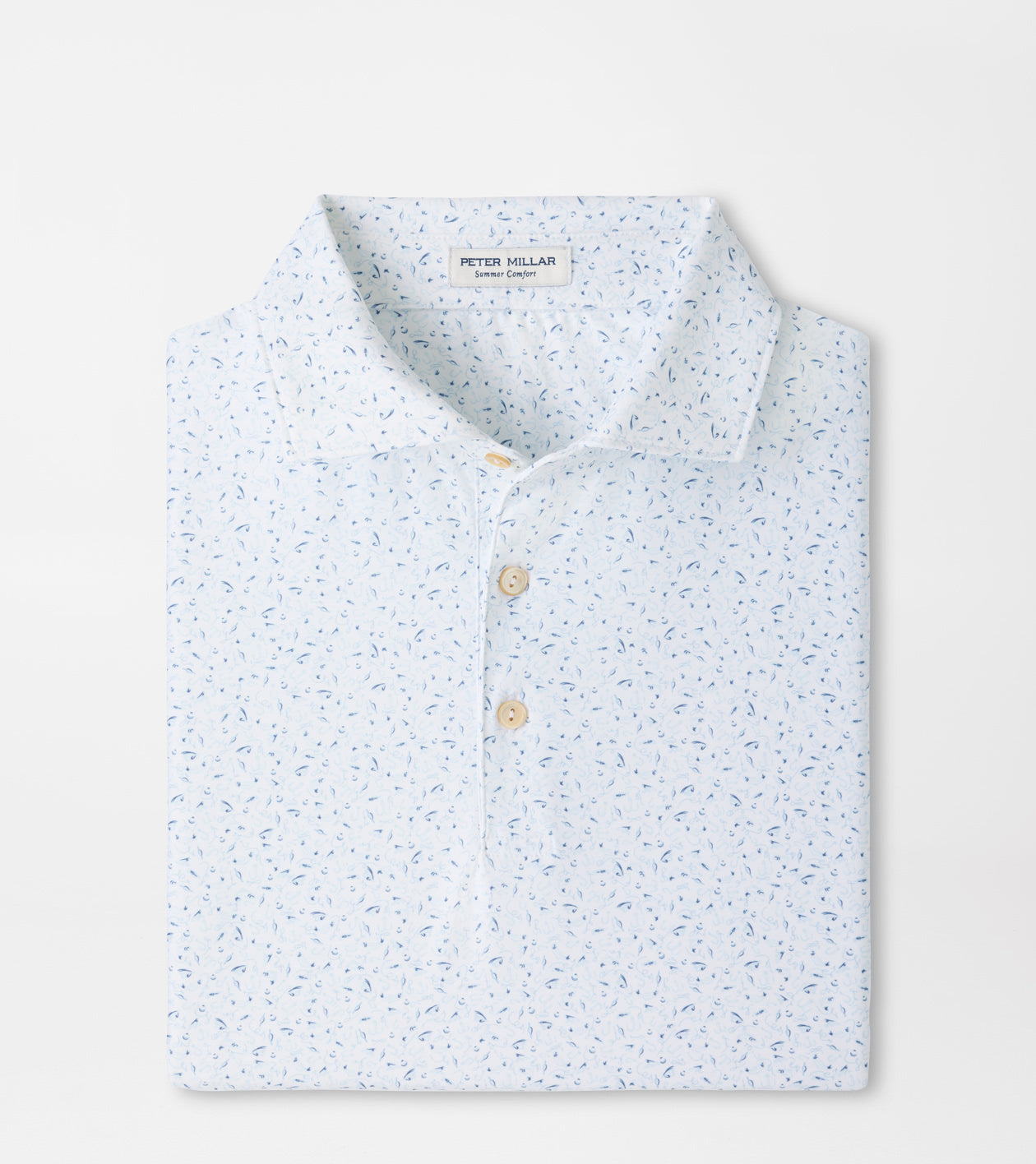 On The Line Performance Jersey Polo by Peter Millar - White