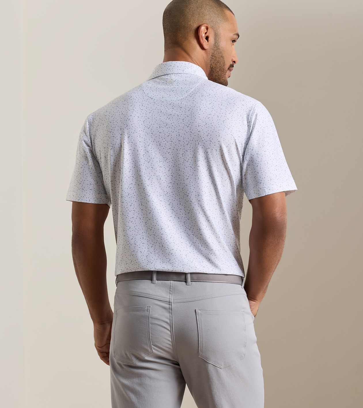 On The Line Performance Jersey Polo by Peter Millar - White