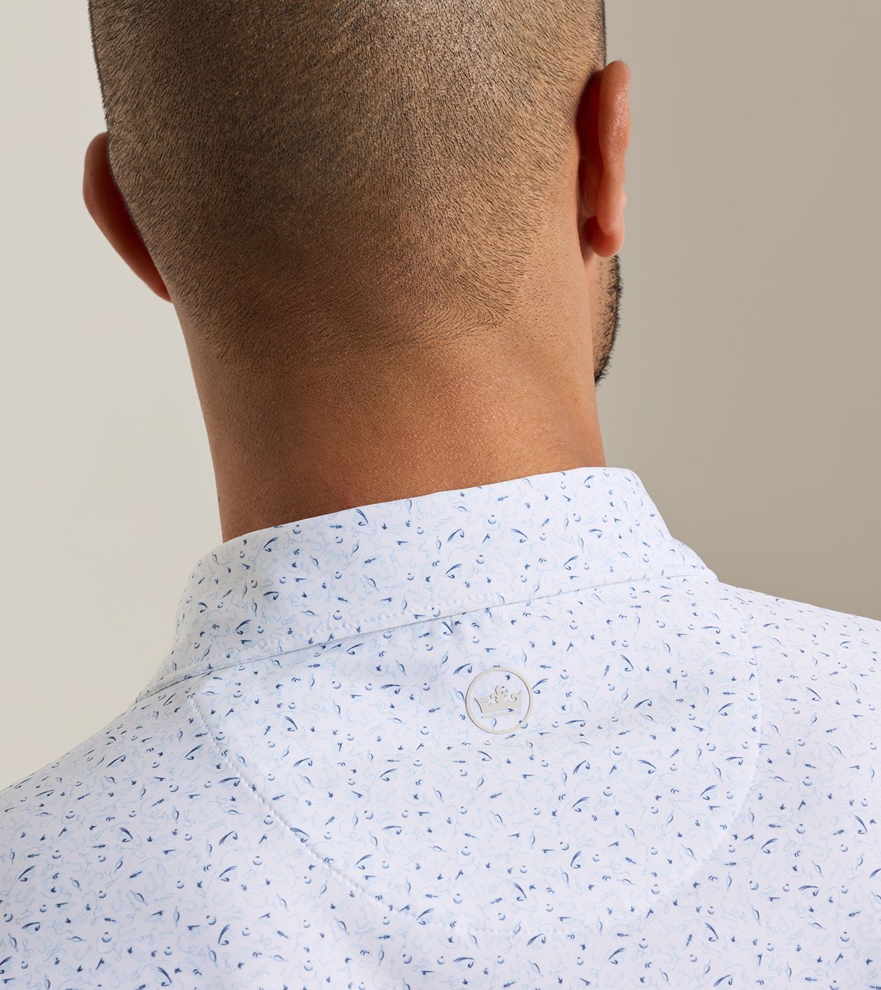 On The Line Performance Jersey Polo by Peter Millar - White